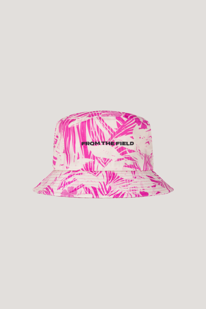 DESERT BLOOM BUCKET HAT - BEIGE & PINK