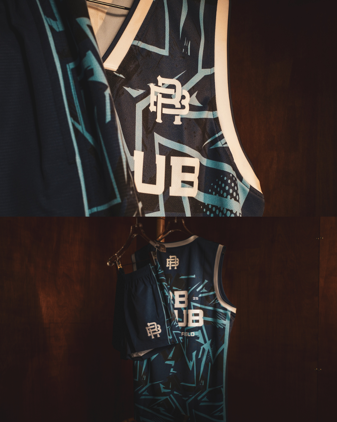 ELECTRIC BLUE VEST - BLUE & WHITE