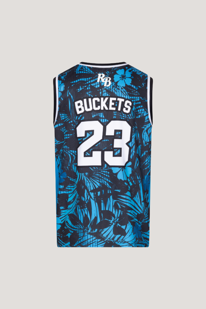 MIDNIGHT WAVES VEST - BLACK & BLUE