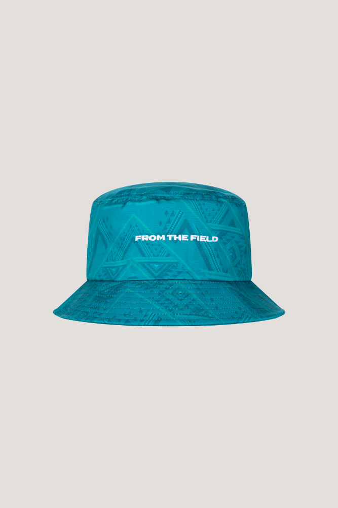 ORIENTAL TRIBE BUCKET HAT - GREEN & ORANGE