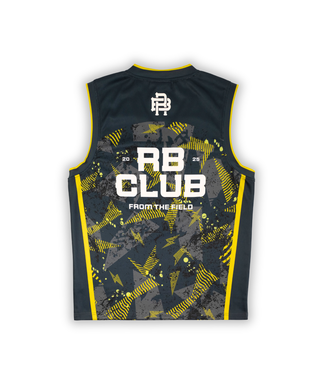 GOLD FUZZ VEST - GOLD & BLACK