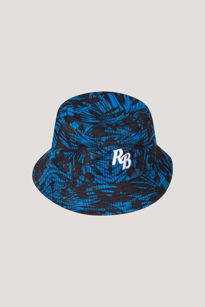 MIDNIGHT WAVES BUCKET HAT - BLACK & BLUE