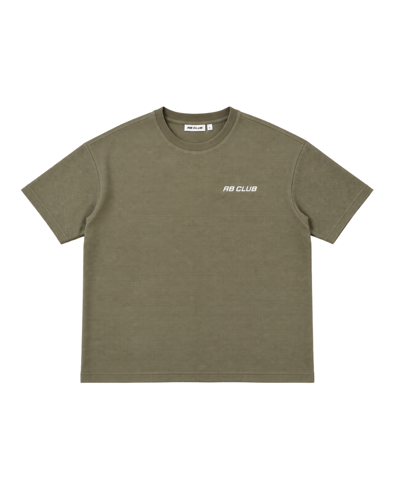 WAFFLE TEE - PISTACHIO