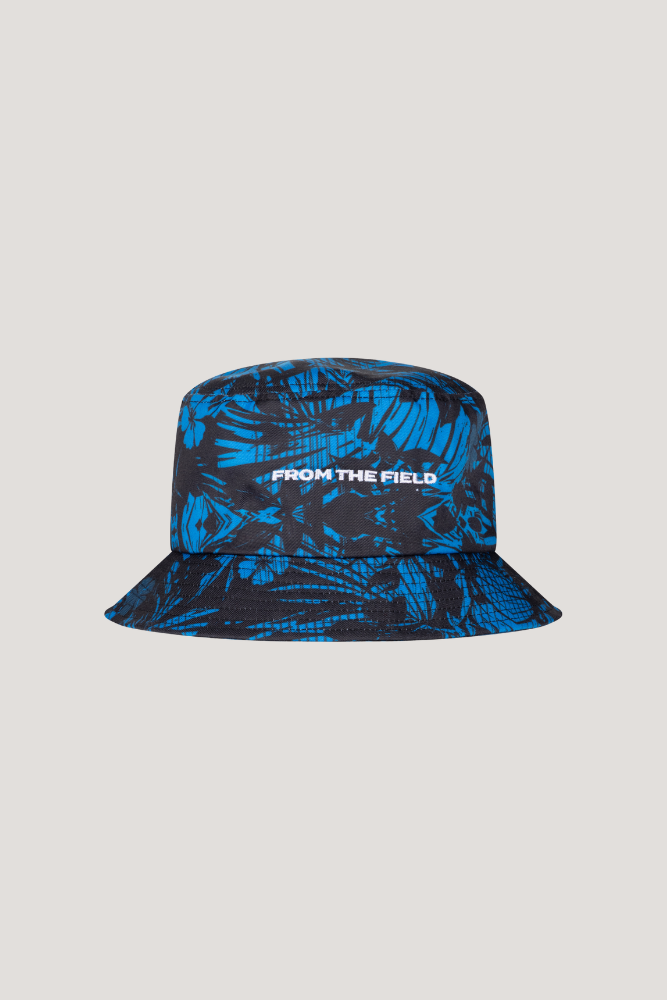 MIDNIGHT WAVES BUCKET HAT - BLACK & BLUE
