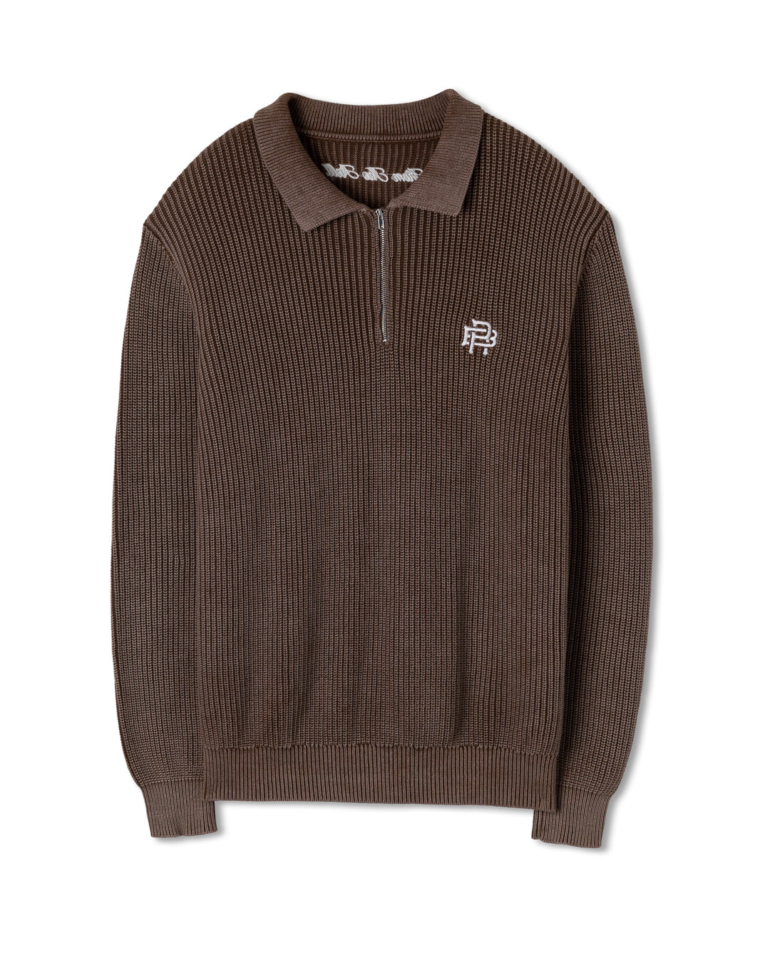 FISHERMAN 1/4 ZIP - ACID BROWN