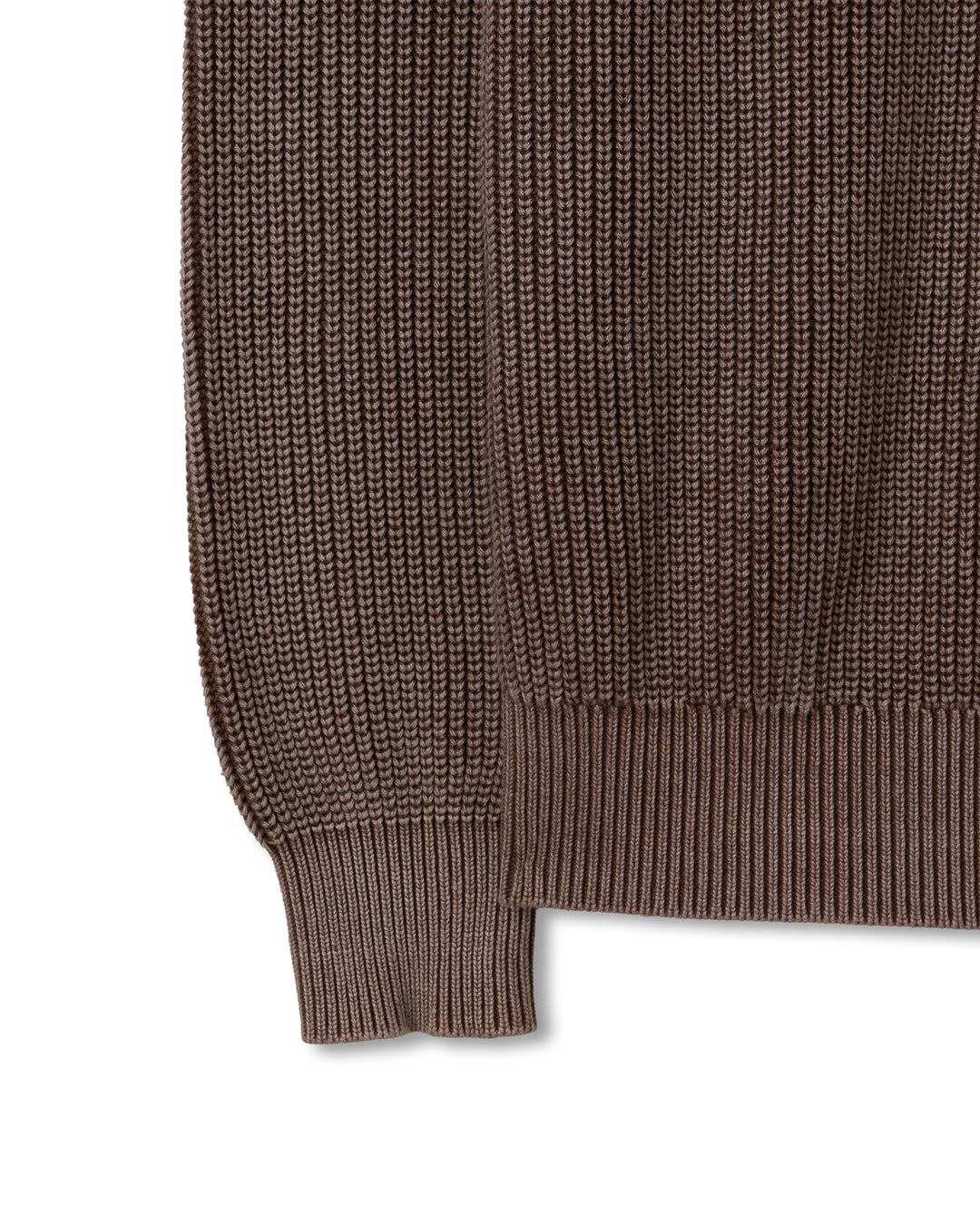 FISHERMAN 1/4 ZIP - ACID BROWN
