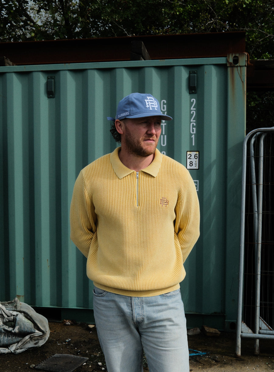 FISHERMAN 1/4 ZIP - ACID YELLOW