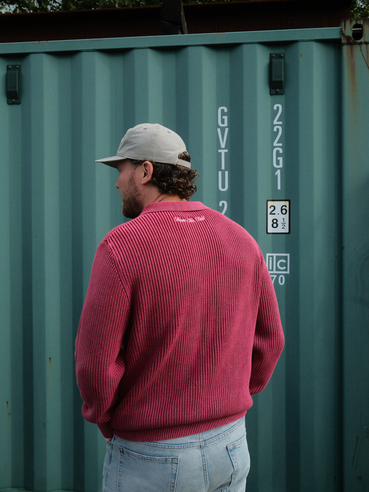 FISHERMAN 1/4 ZIP - ACID RED