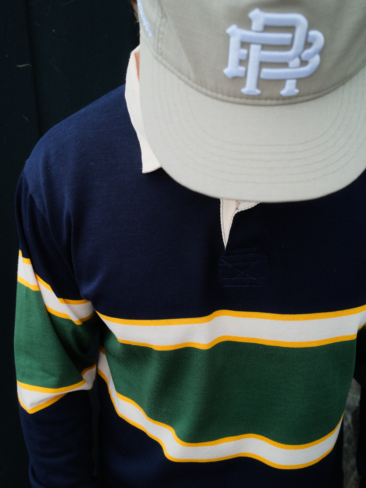BRITISH MADE RUGBY JERSEY - NAVY & GREEN