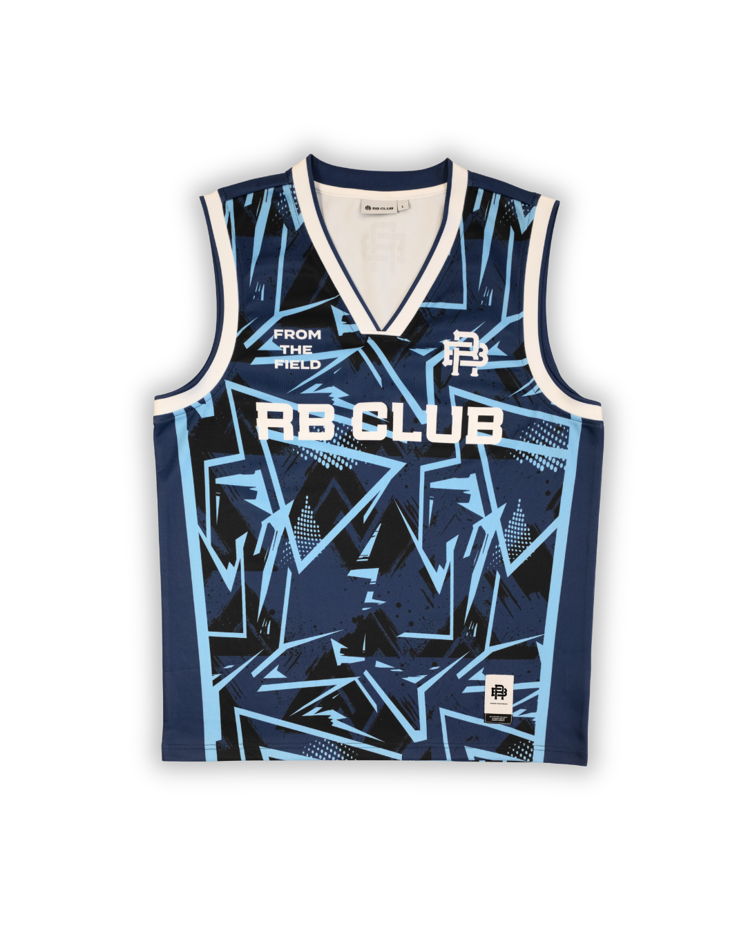 ELECTRIC BLUE VEST - BLUE & WHITE