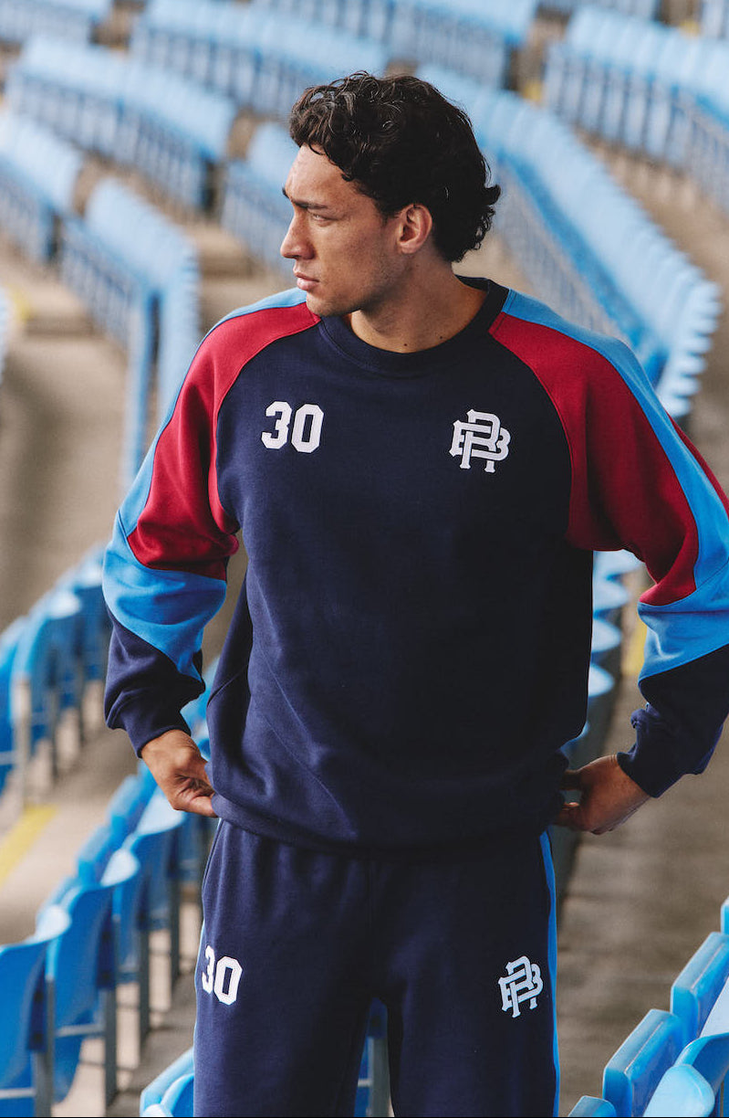 MAVEN SWEATSHIRT - NAVY & MAROON