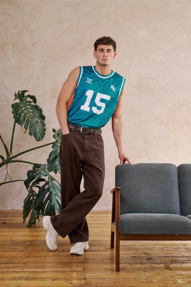 ORIENTAL TRIBE VEST - GREEN & ORANGE