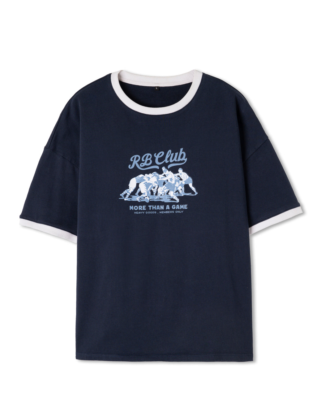 RINGER TEE - NAVY