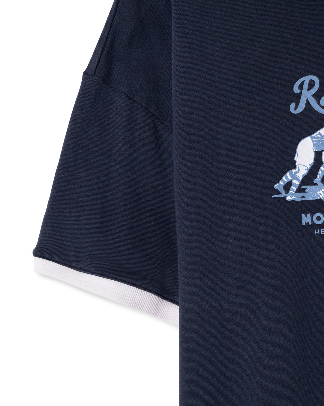 RINGER TEE - NAVY