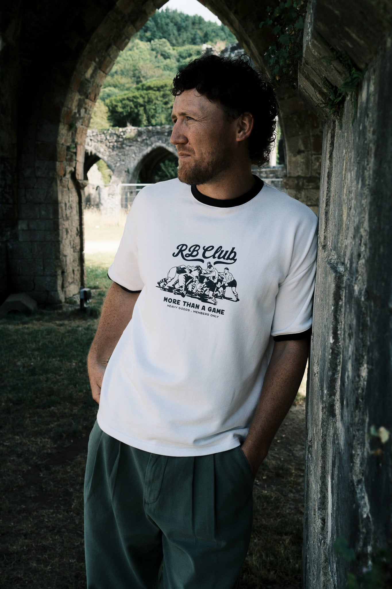 RINGER TEE - OFF WHITE